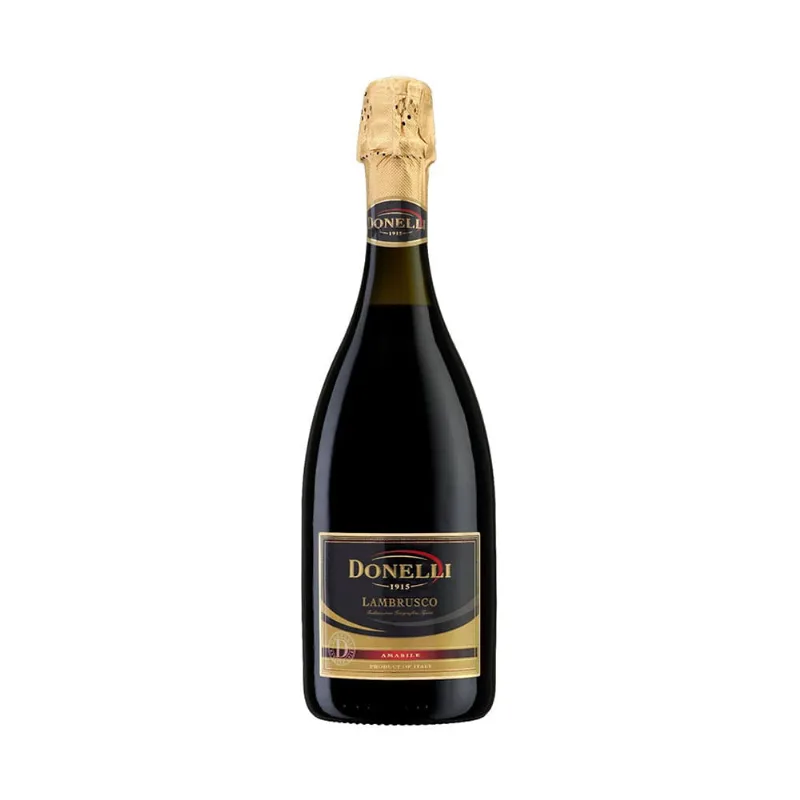 Vino Lambrusco Rosso Amabile X 750 Ml Donelli