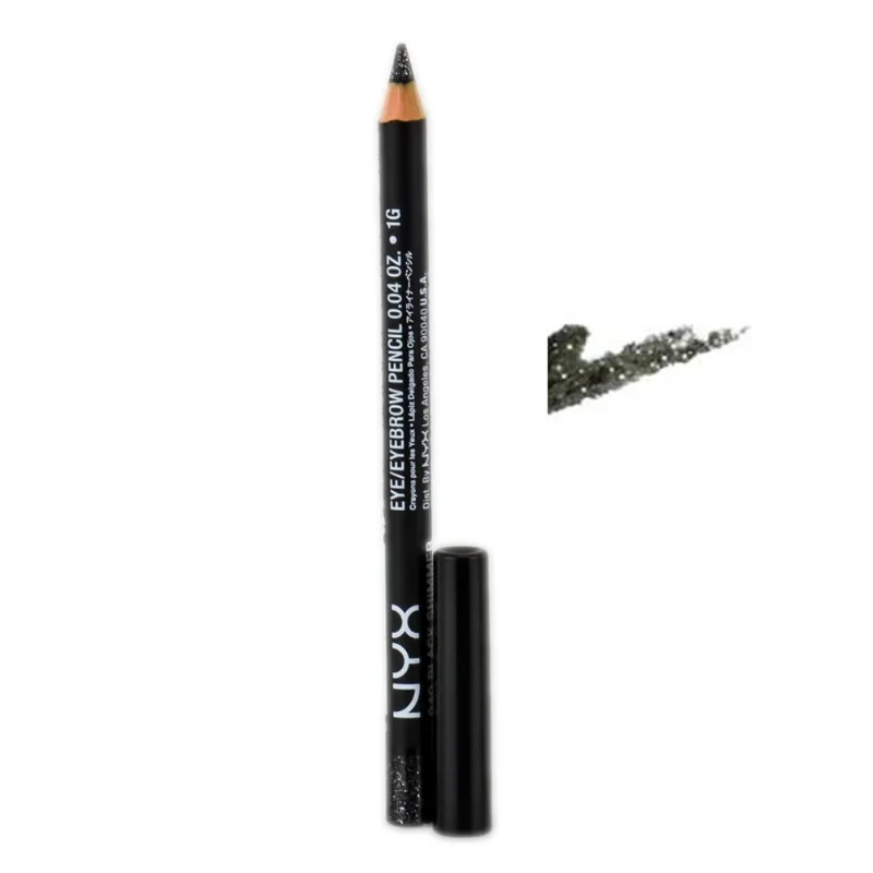 Lápis De Olhos Nyx Slim 940 Black Shimmer