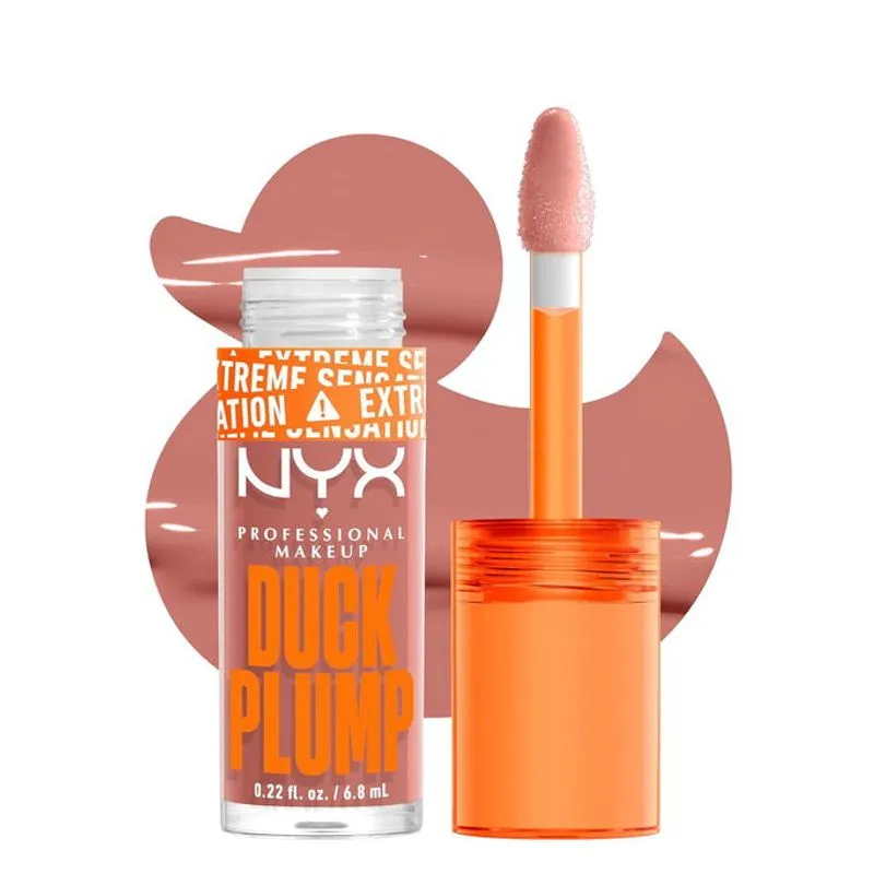 Brilho Labial Nyx Cosmetics Duck Plump 02-Bangin Bare