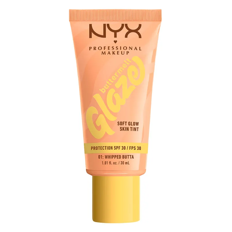 Tinta líquida NYX Professional Makeup Buttermelt Glaze Tint + SPF 30 Whipped Butta x 30 ml
