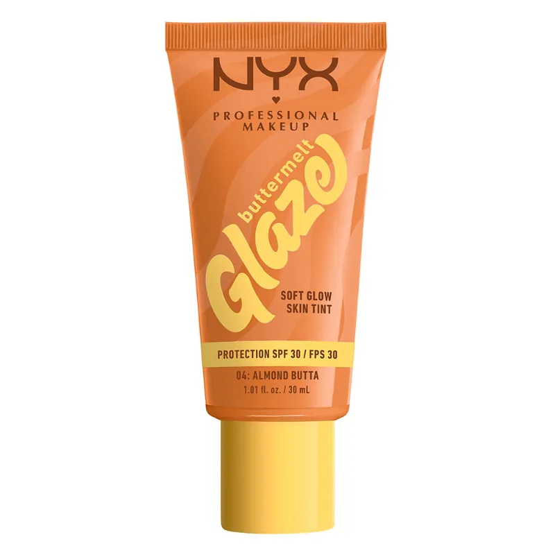 Tinta líquida NYX Professional Makeup Buttermelt Glaze Tint + SPF 30 Almond Butta x 30 ml