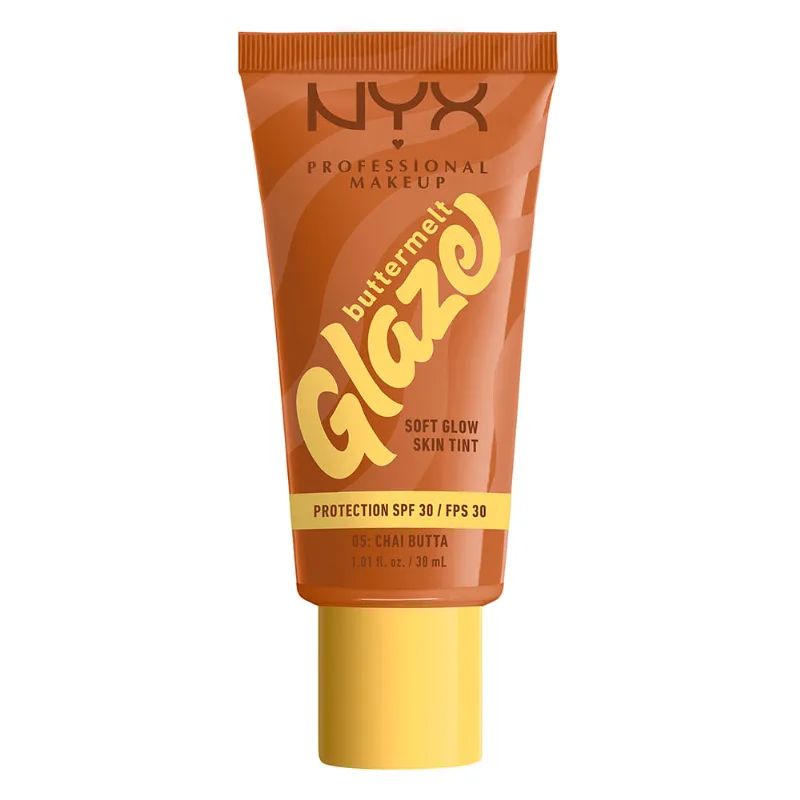 Tinta líquida NYX Professional Makeup Buttermelt Glaze Tint + SPF 30 Chai Butta x 30 ml