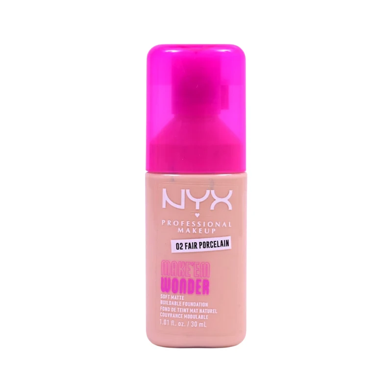 NYX MAKE WONDER FOUNDATION 02 FAIR PORCELAN 30ML
