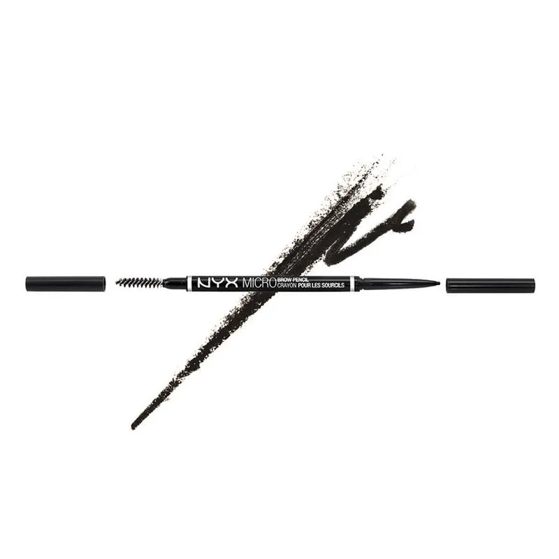 Lápis De Sobrancelha Nyx Micro Black