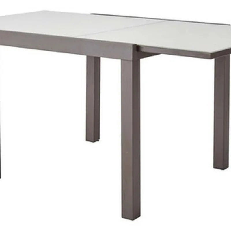 Mesa Retangular Extensivel Jardim 90-160cm Aluminio - Marrom