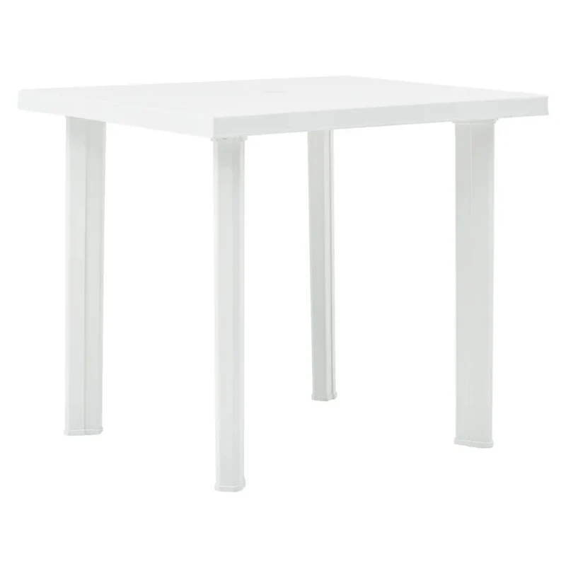 Tavolo in polipropilene antiurto per bar e ristoranti 80 x 75 cm Bianco