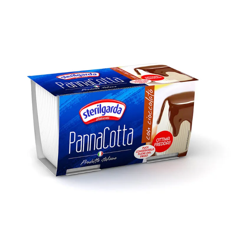 Postre Sabor Chocolate Panna Cotta x 2 Un 180 Grs Sterilgarda