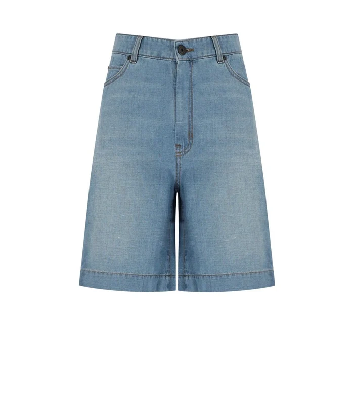 Max Mara Weekend Ozono Light Blue Bermuda 38