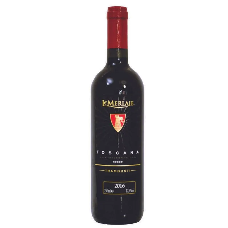 Vinho Rosso Toscano Le Merlaie Sangiovese 2016 1 Garrafa