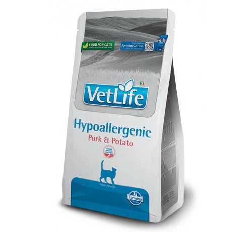 Farmina Vet Life Hypoallergenic Pork & Potato Cibo Secco Per Gatti Sacco 1,5 Kg