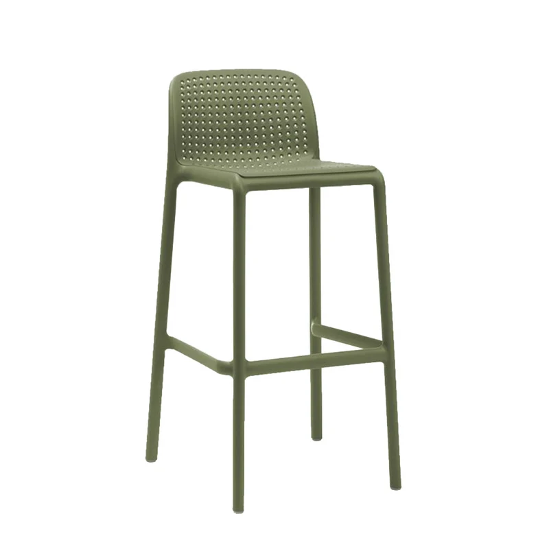 Sgabello "Nardi Lido" arredamento da giardino, per bar e ristorante in polipropilene fiber-glass Agave / Lido / 1 pezzo