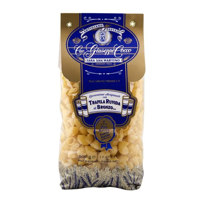 Macarrão Pipe Rigate Giuseppe Cocco 500g