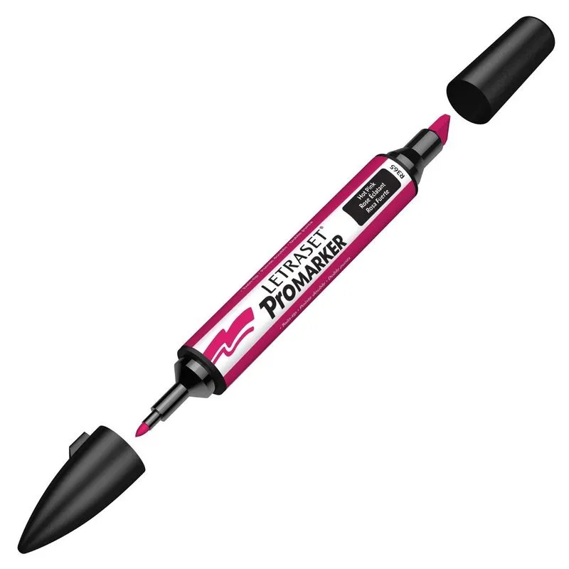 MARCADOR PERM 2 PONTAS HOT PINK