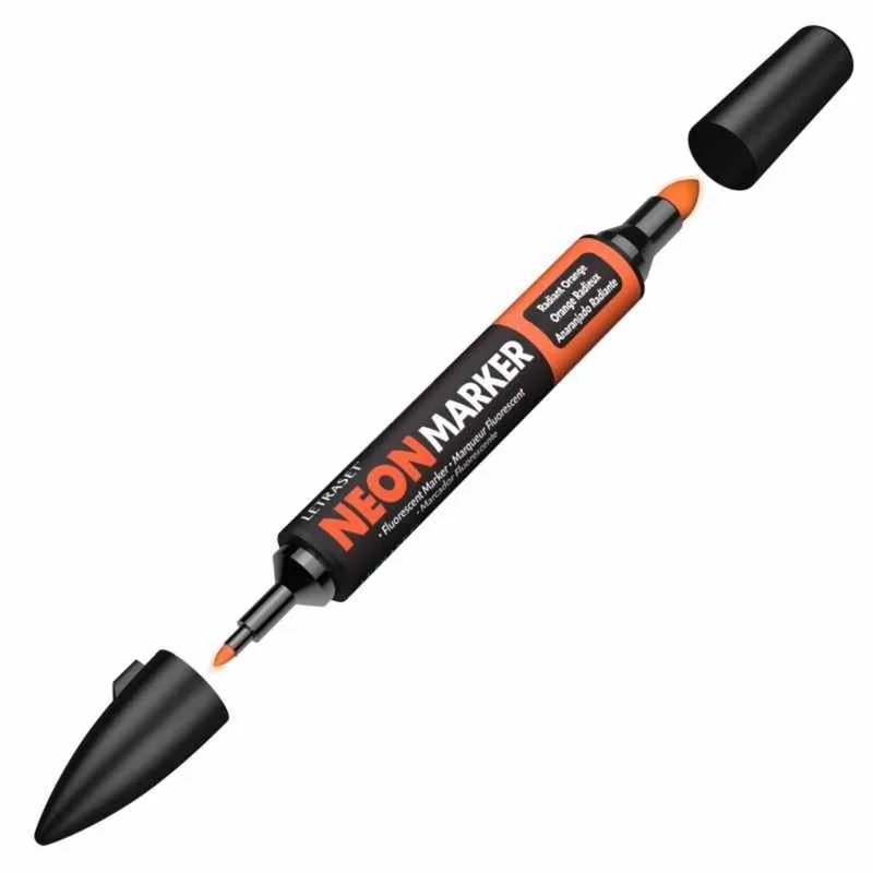 MARCADOR FLUOR NEON MARKER-LARANJA -NMSS1