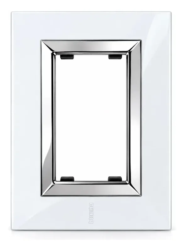 Placa 4x2 3 Postos Branca Thesi Bticino M5p3 Cor Branco