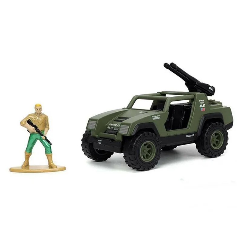 Miniatura Jipe G.I. Joe V.A.M.P. c/ Figura Duke 1/32 Jada Toys 33083