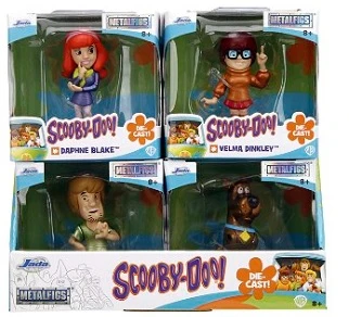 Sortido Scooby-Doo - Metalfigs Metals Die-Cast - 2,5" Scale - Jada Toys