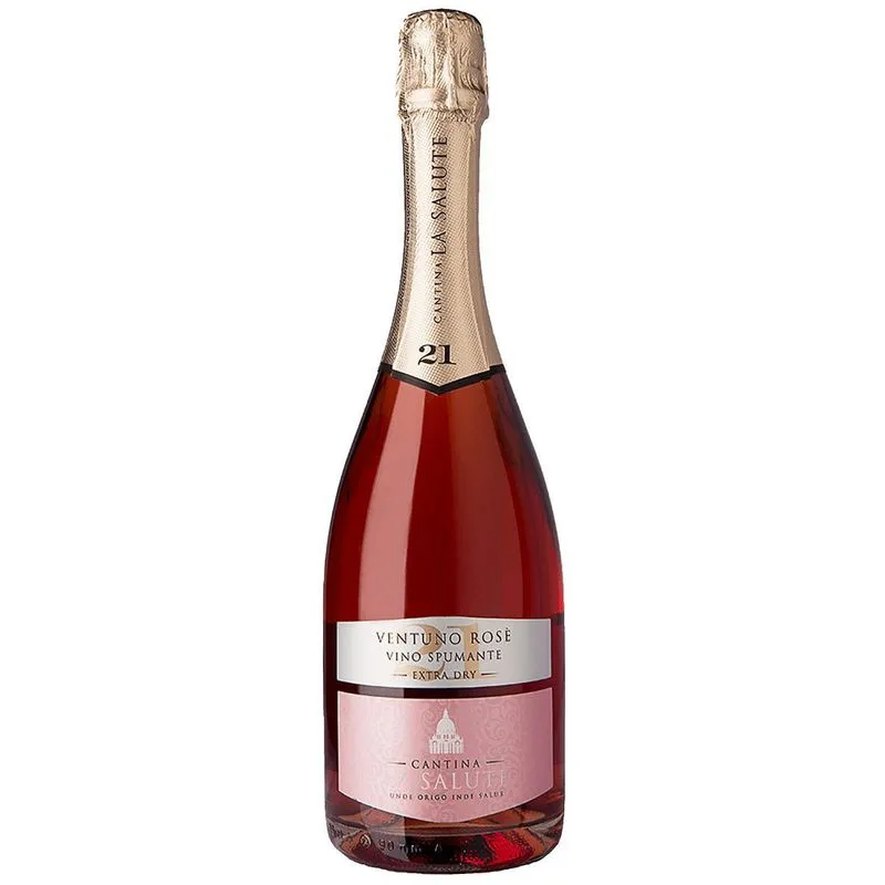 Vinho Espumante Cantina La Salute Ventuno Rosé Extra Dry