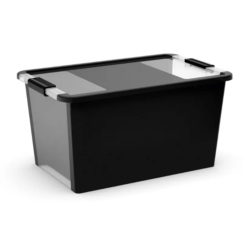 Caja Keter organizadora negra 40 lts 55x35x28
