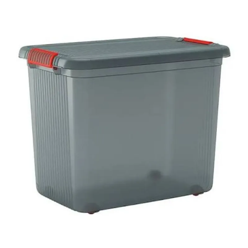 Contenedor latch gris 59x39x45