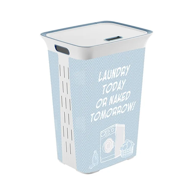 Cesto para ropa KIS witty con tapa 60 lts.