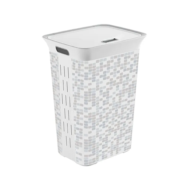 Cesto para ropa KIS chic hamper con tapa 60 lts.