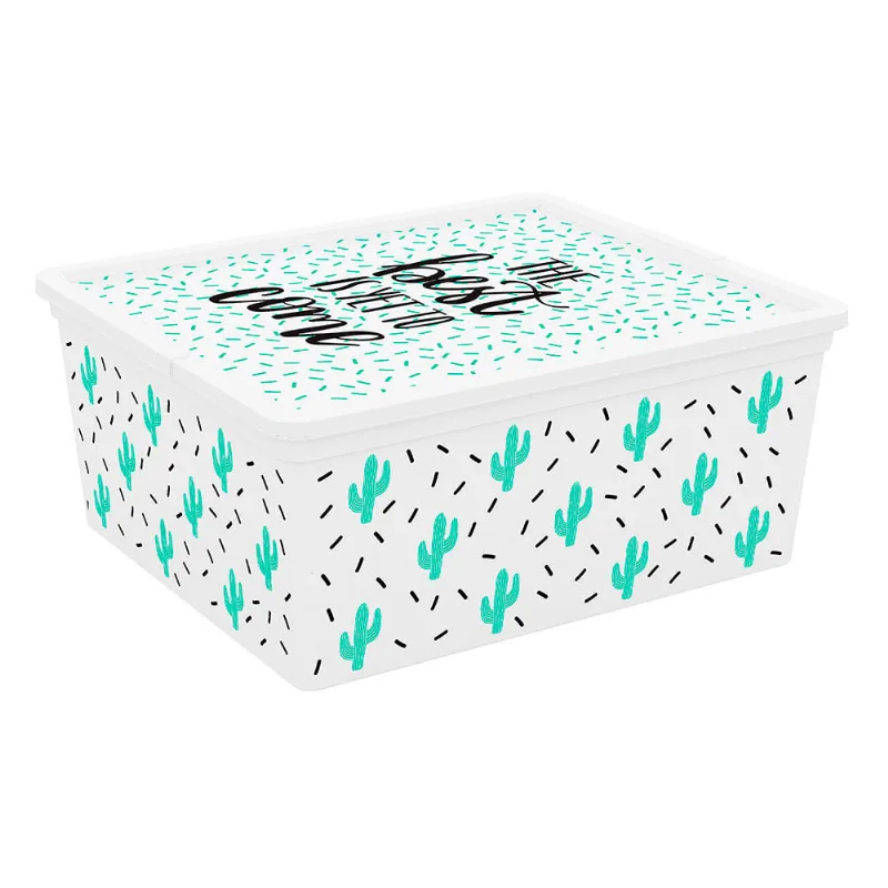Caja organizadora 18 litros Frases M Cotidiana