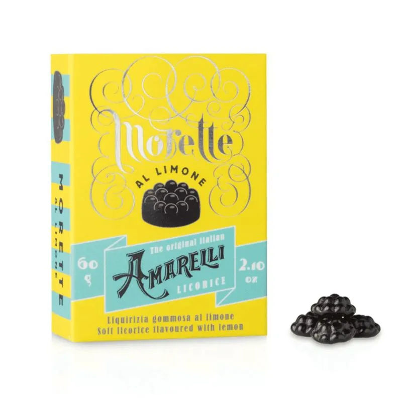 Bala De Alcaçuz Morette Limone De Liquirizia Amarelli 60g