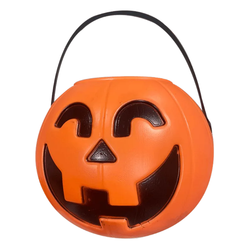 Canasta Plástica Calabaza Halloween