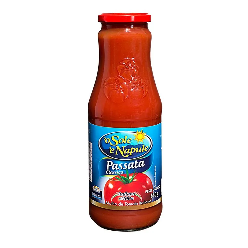 Polpa de Tomate Tradicional 'o Sole 'e Napule Clássica 680g