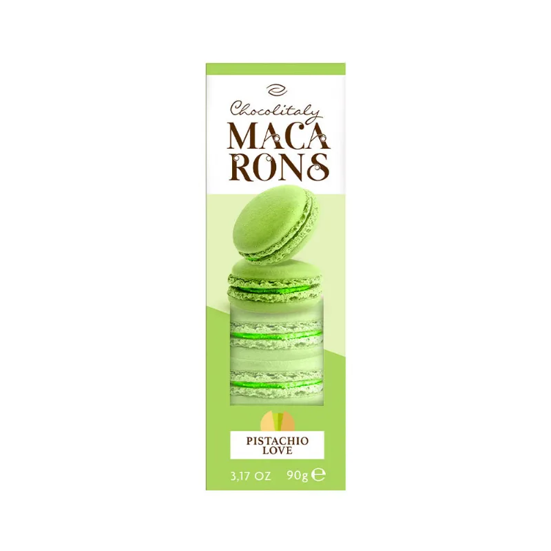 Macarons Sabor Pistacho 90 Grs Chocolitaly Macarons Pistacho Chocolitaly 90gr