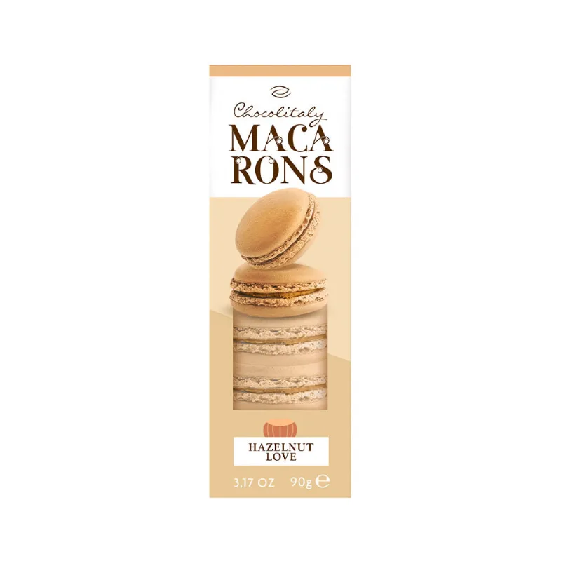 Macarons Sabor Avellanas 90 Grs Chocolitaly Macarons Avellanas Chocolitaly 90gr
