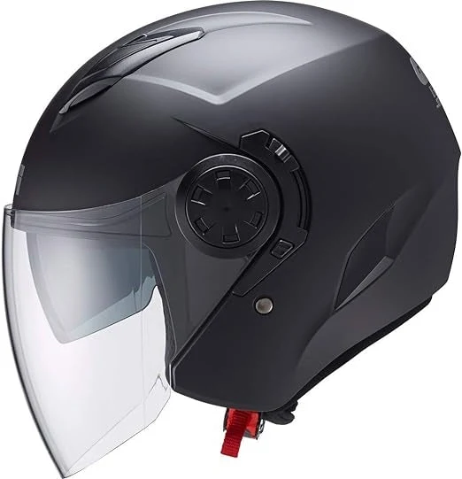 GIVI 12.3 STRATOS ABERTO CAPACETE DE MOTO SCOOTER JET PRETO SÓLIDO S / Negro