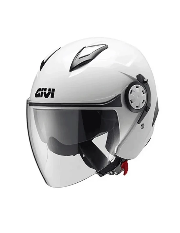 GIVI 12.3 STRATOS ABERTO CAPACETE DE MOTO SCOOTER JET SOLID BRANCO S / Blanco
