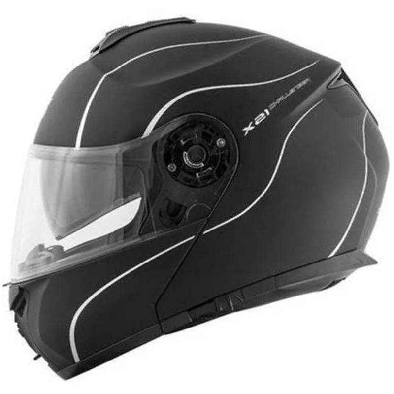 Capacete Givi X21 Graphic Fosco Preto Prata 63