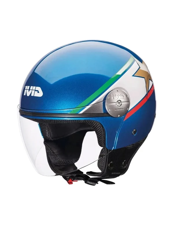 GIVI 10.7 MINI J.D CAPACETE DE MOTO JET CAPACETOS AZUL ML 55-56/S / Azul