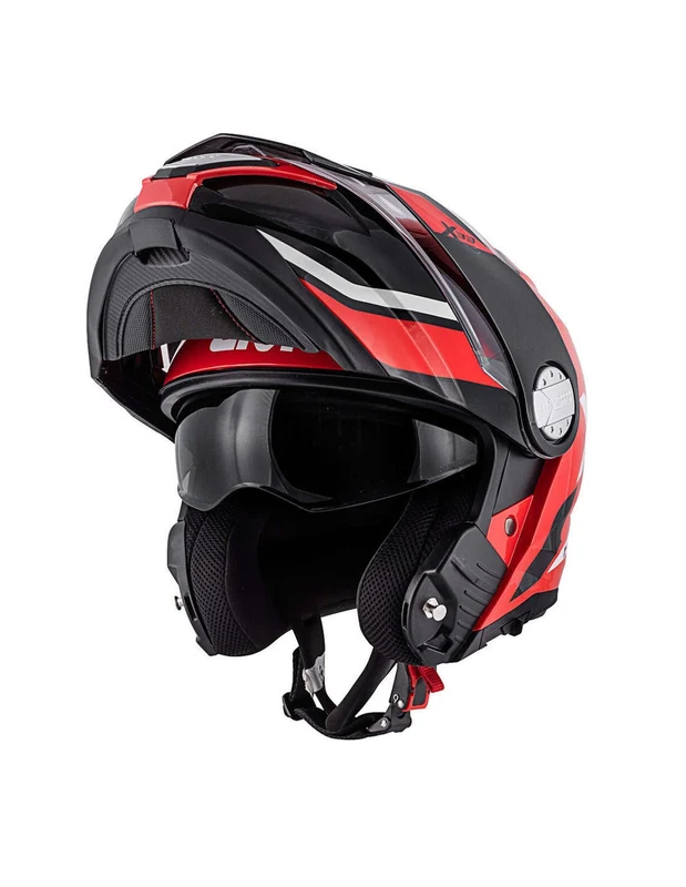 GIVI X.33 CANYON DIVISION CAPACETE DE MOTO INTEGRAL MODULAR VERMELHO PRETO M / ROJO/ NEGRO