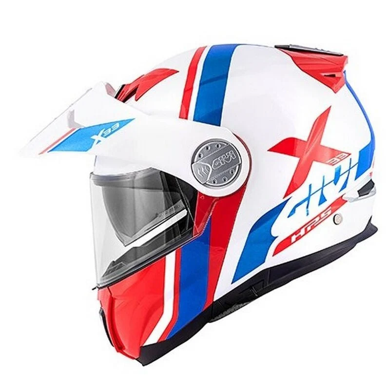 GIVI MOD X.33 CANYON CAPACETE DE MOTO DIVISION VIRAR CIMA BRANCO VERMELHO XL / BLANCO / ROJO