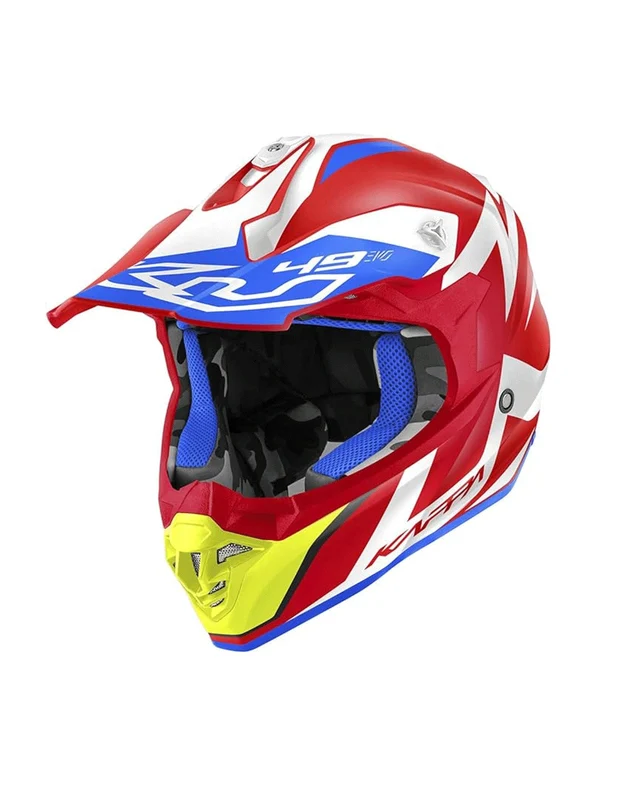 KAPPA KV49 FULL CAPACETE DE MOTO CROSSD GREAT VERMELHO BRANCO XS / ROJO BLANCO