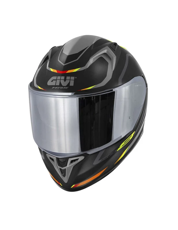 GIVI 50.8 MACHI1 INTEGRAL CAPACETE DE MOTO PRETO CINZA VERMELHO L / NEGRO-MT/GRIS/ROJ
