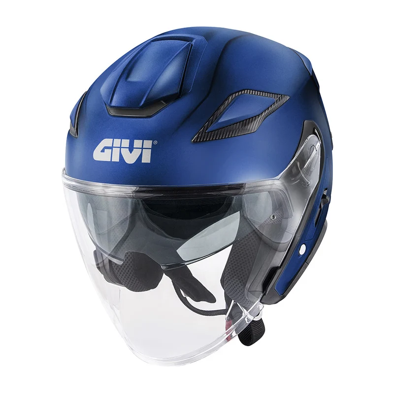 GIVI X29 FIBER JET CAPACETE DE MOTO AZUL OPACO ESCURO 2XL / Azul Mate