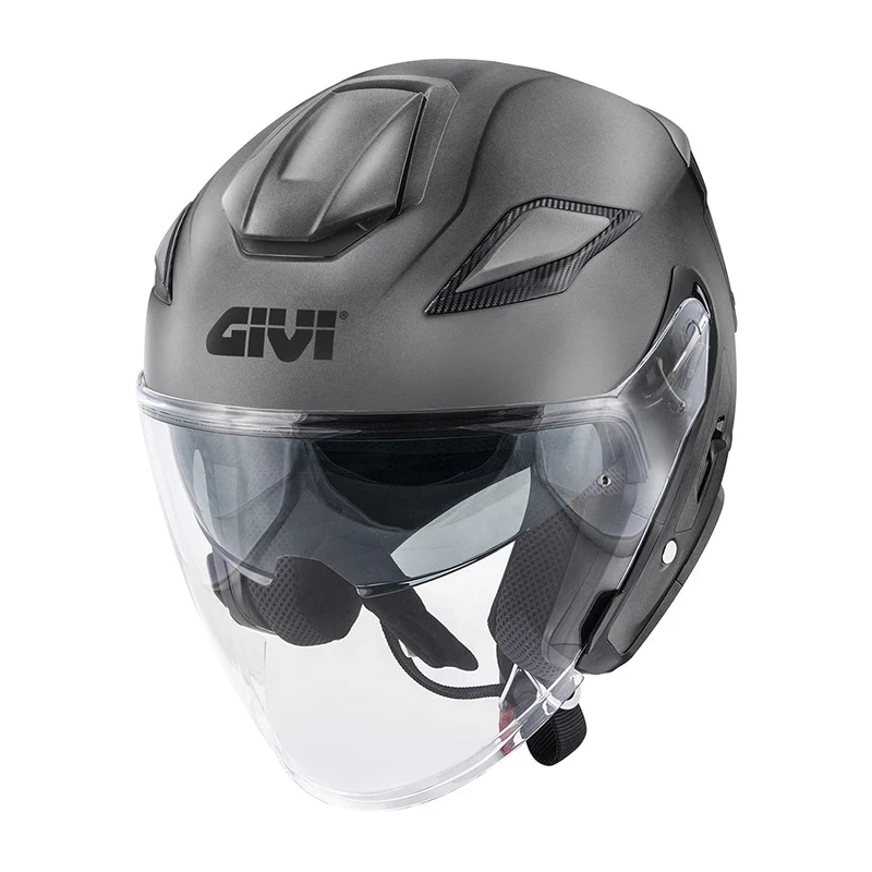 GIVI X29 FIBER JET CAPACETE DE MOTO PARA URBANO STREET SCOOTER TITANIO 2XL / Titanio