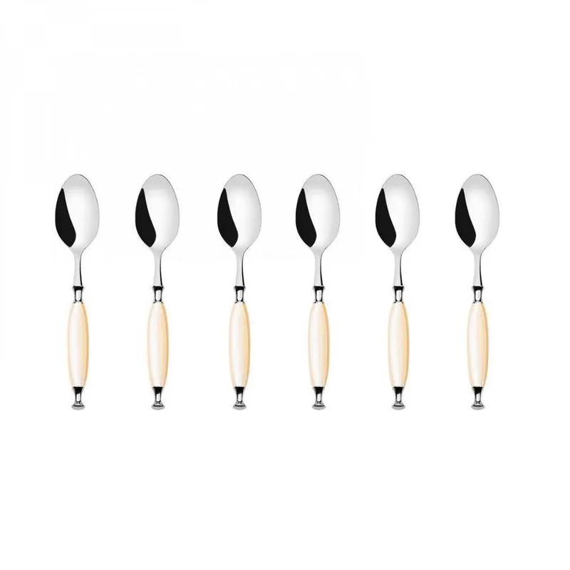 Jogo 6 Colheres Para Café E Chá 13Cm Luxo Country Bugatti