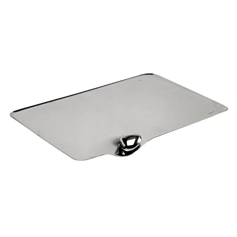 Bandeja Retangular Rasa Inox Mesa Acqua Multiuso Bugatti