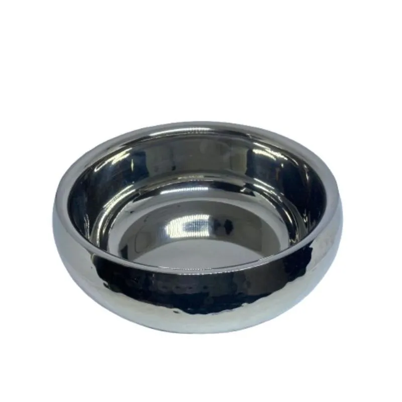 Fruteira Centro Mesa Bowl 24Cm Parede Dupla Inox à La Mode