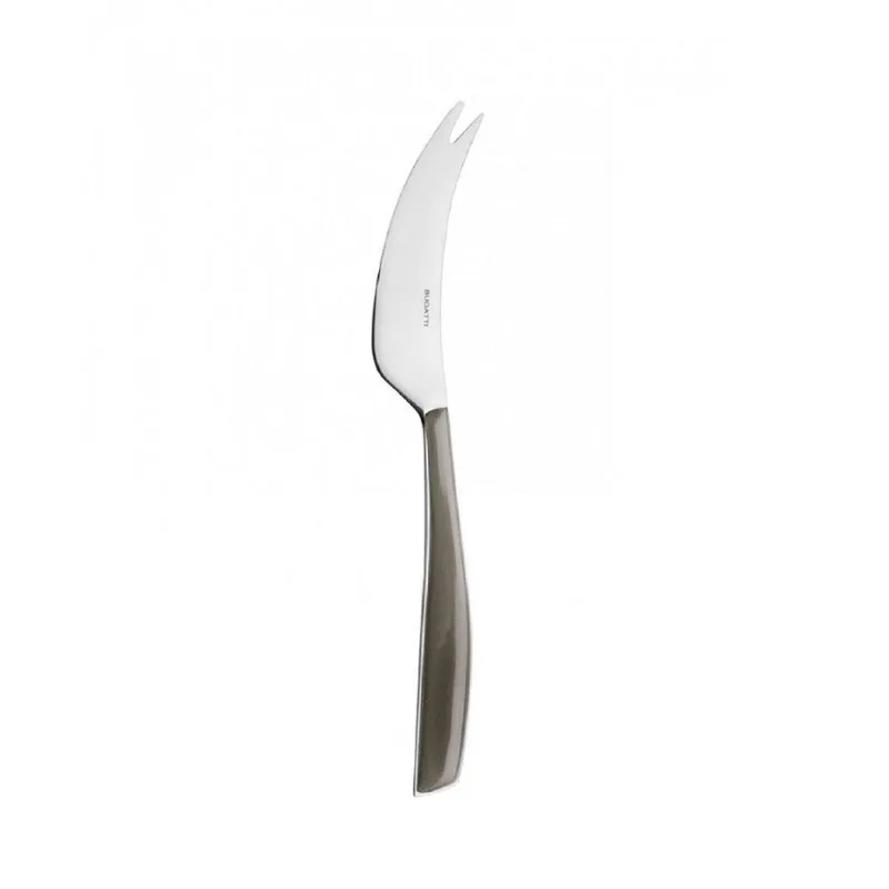 Faca para Queijo Inox Espátula Luxo Prata Glamour Bugatti