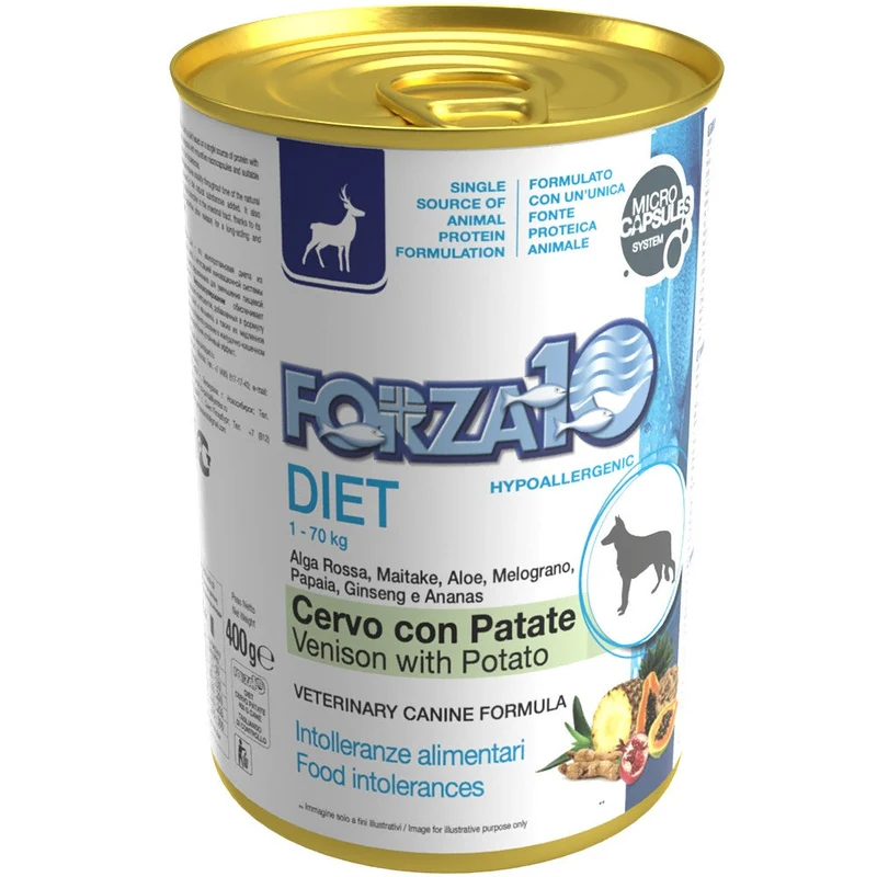 Forza10 Diet Cervo E Patate Cibo Umido Cani Adulti Barattolo 400g