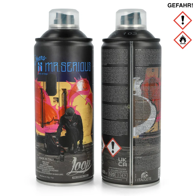 Mr. Serious x Loop 10 Years Ltd. Edition 400 ml LP-103 Black Matt