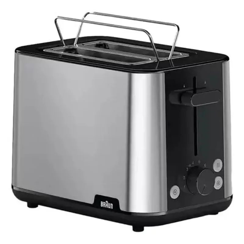 Tostadora Braun Ht1510bk Ranura Doble 8 Niveles Gris