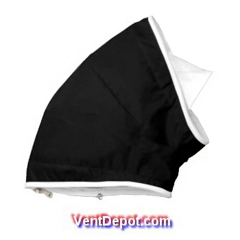 TextiCodo de 22.5°, Ductos Textiles, MXTIC-397-396 $4847.04 - 70"Ø,Radio 70",Altura 25.9",57000CFM, 96900m3/hr, Hermético, Negro, MXTIC-387, Empaque: 900X900X10 cm, 0.42kg, Envío: 5 a 10 Días